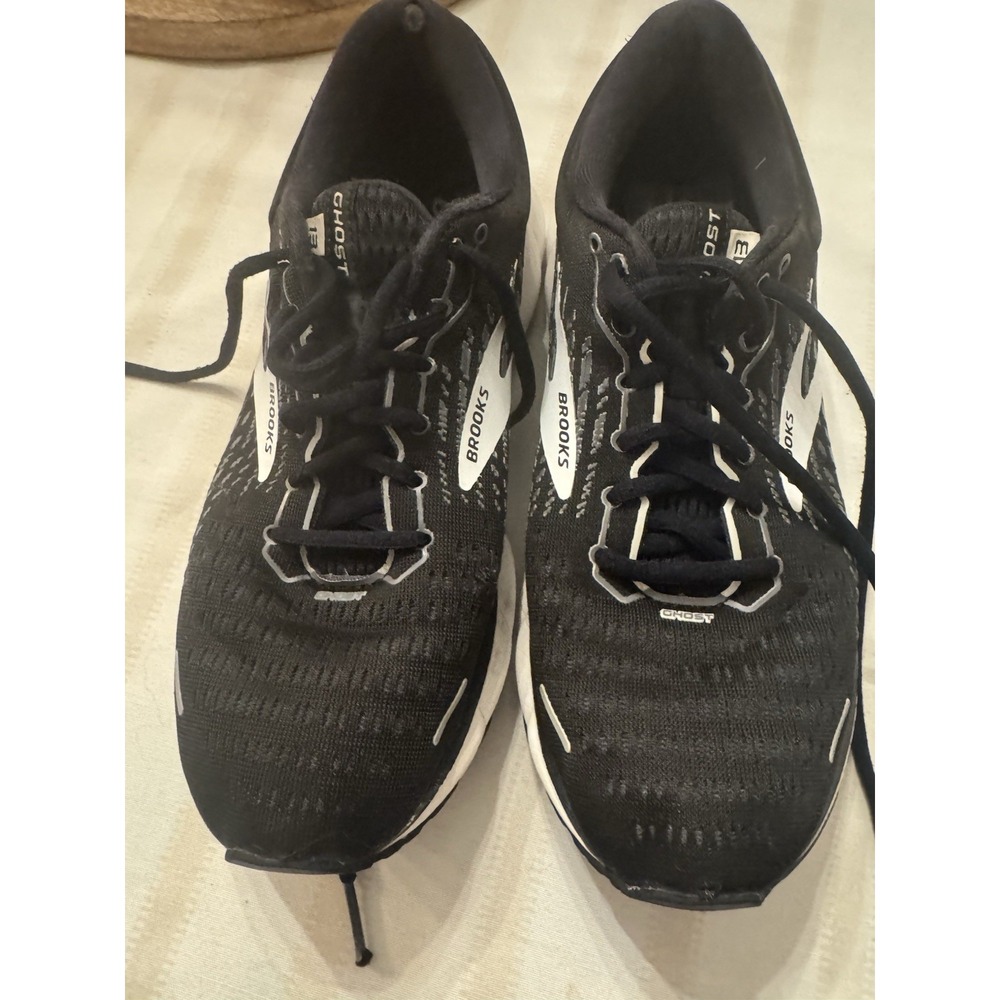 Brooks Ghost 13 Shoes Women Size 9.5 Running Shoes Black Sneakers - Picture 2 of 7